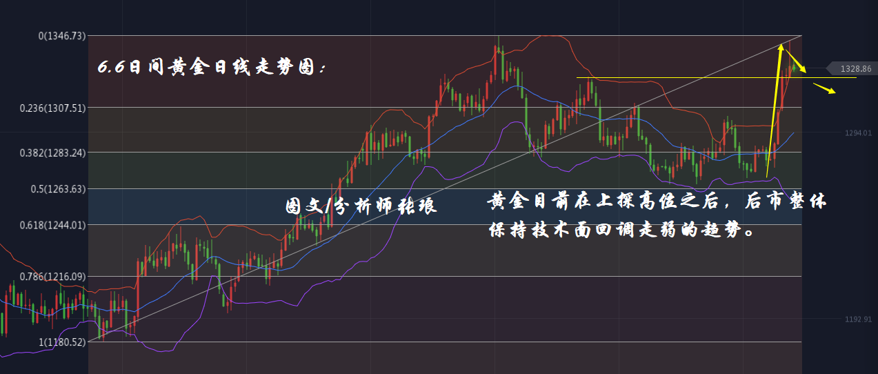 分析师张琅：6.6黄金考验1330关口、6.6原油整体仍需看空