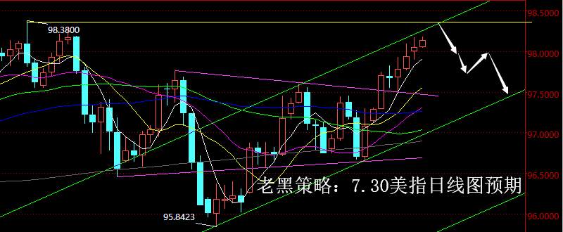 老黑策略：7.30外汇分析策略