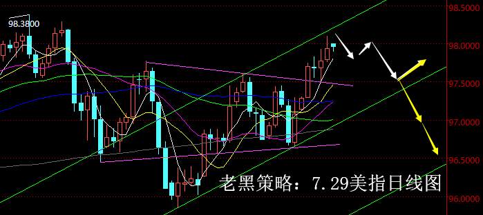老黑策略：7.29外汇分析策略
