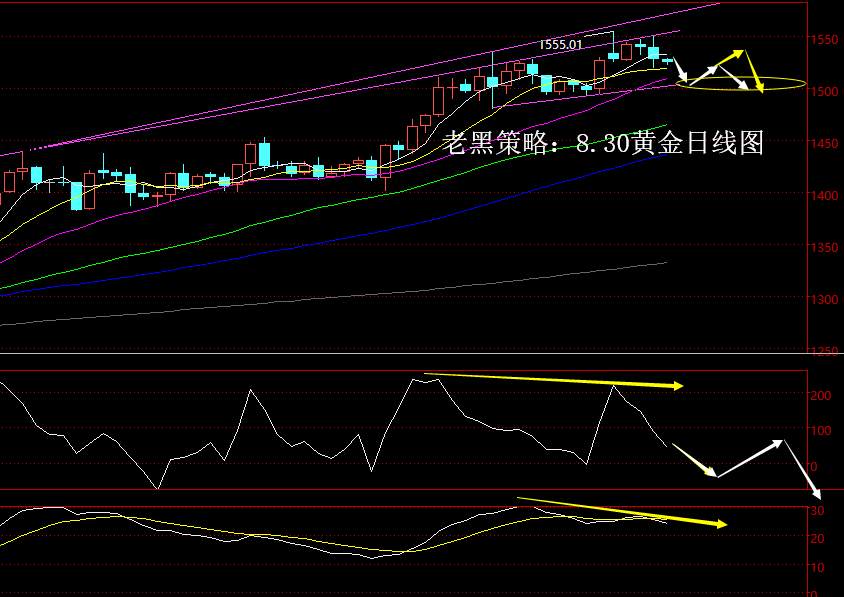 老黑策略：8.30黄金分析策略