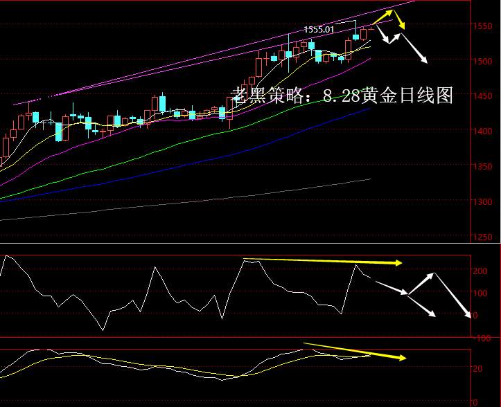 老黑策略：8.28黄金分析策略