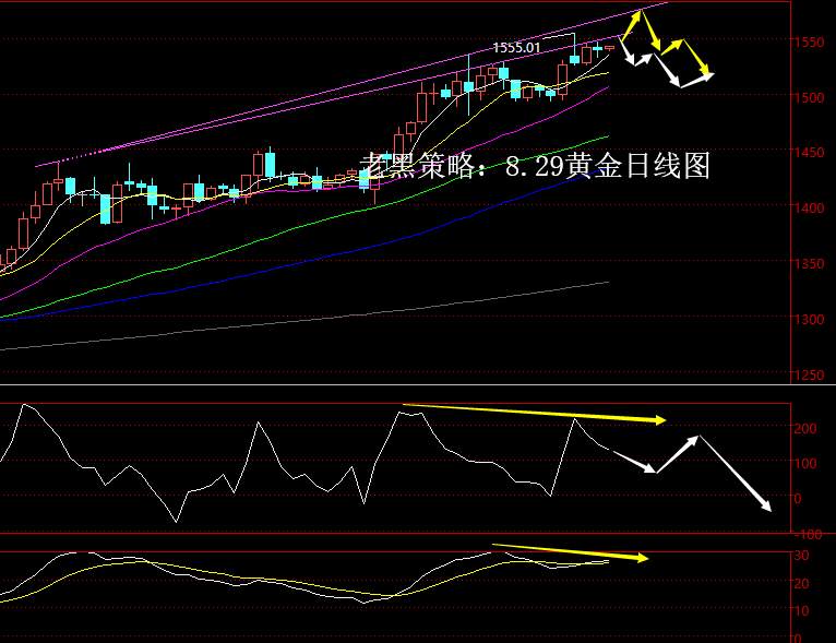 老黑策略： 8.29黄金分析策略