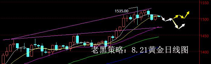 老黑策略：8.21黄金分析策略