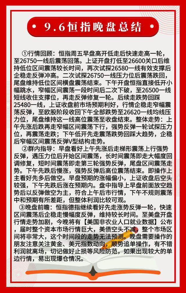踏浪点神：9.6恒指周总结及后市思路