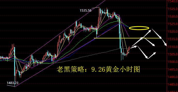 老黑策略：9.26黄金分析策略