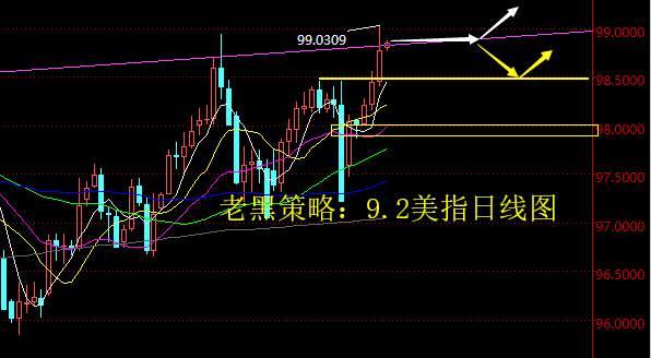 老黑策略：9.2外汇分析策略