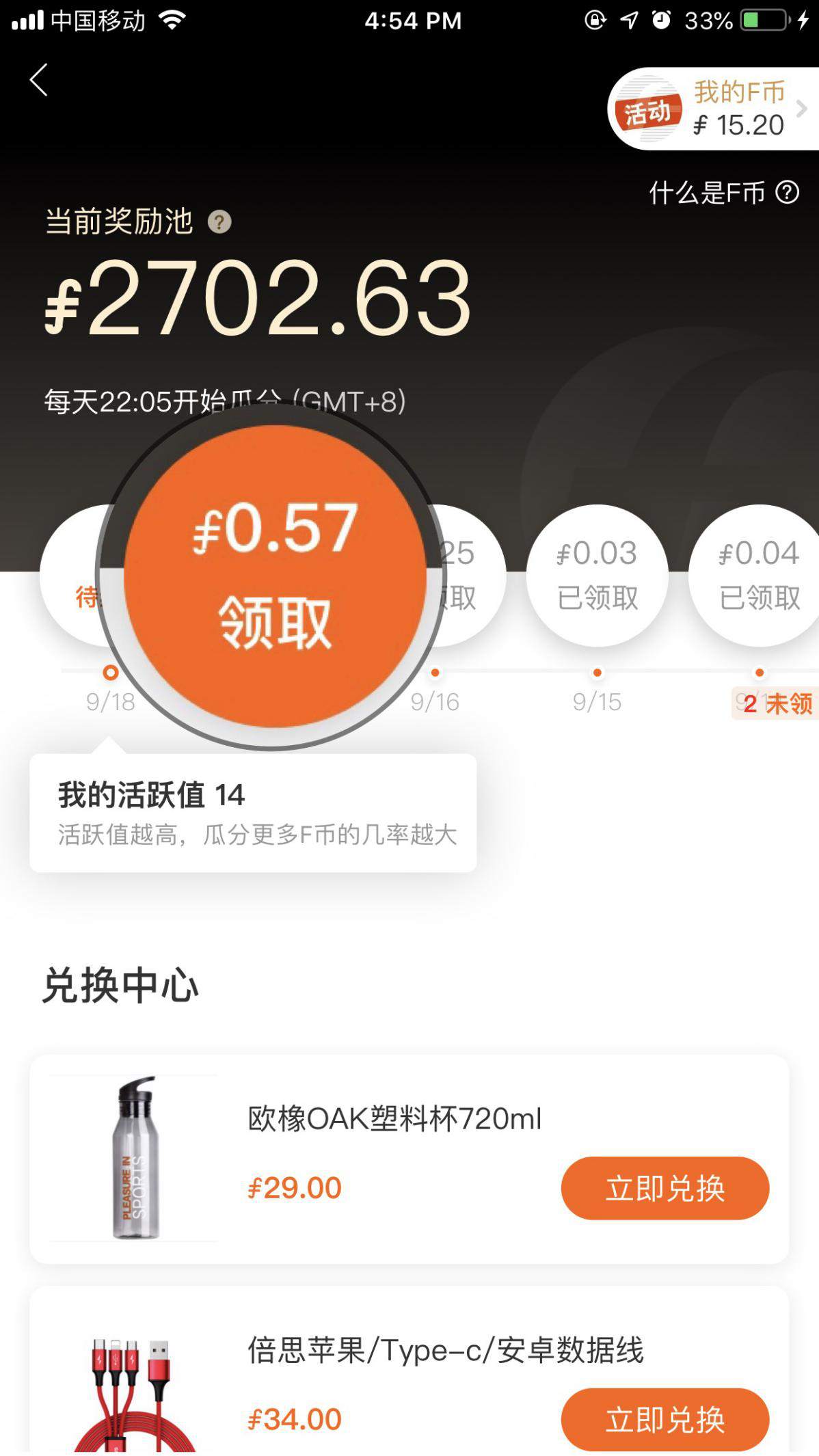 Followme社区的福利——F币