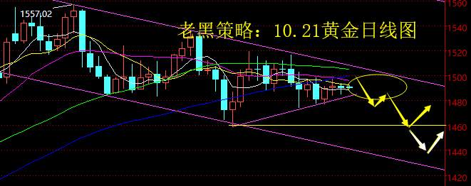 老黑策略：10.21黄金分析策略
