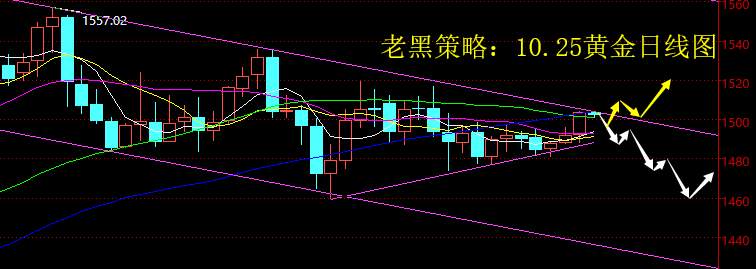 老黑策略：10.25黄金分析策略