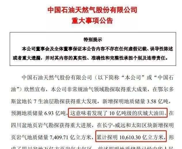 【RubixFX 深度 | 新闻】中石油发现10亿吨级大油田，在全球属于什么级别？