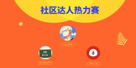 官宣！社区达人榜发布，本月社区由他们开场！