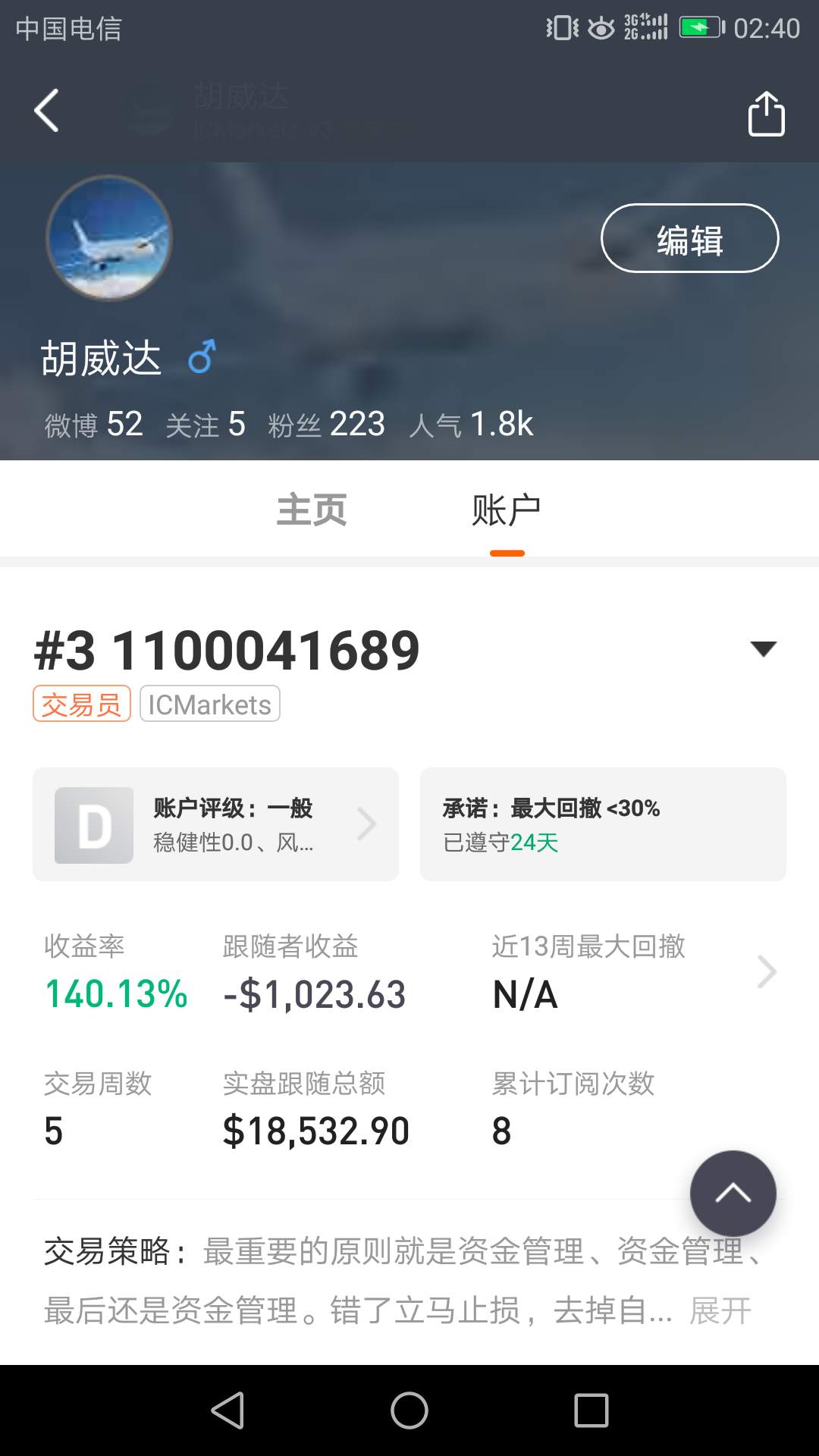 挑战赛 寄语 交易 笔记 欣慰 获利