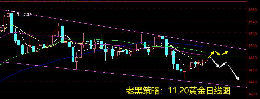 老黑策略：11.20黄金分析策略