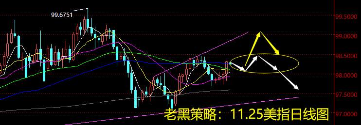 老黑策略：11.25外汇分析策略