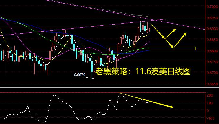 老黑策略：11.6外汇分析策略