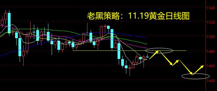 老黑策略：11.19黄金分析策略