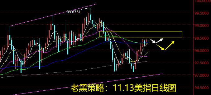 老黑策略：11.13外汇分析策略