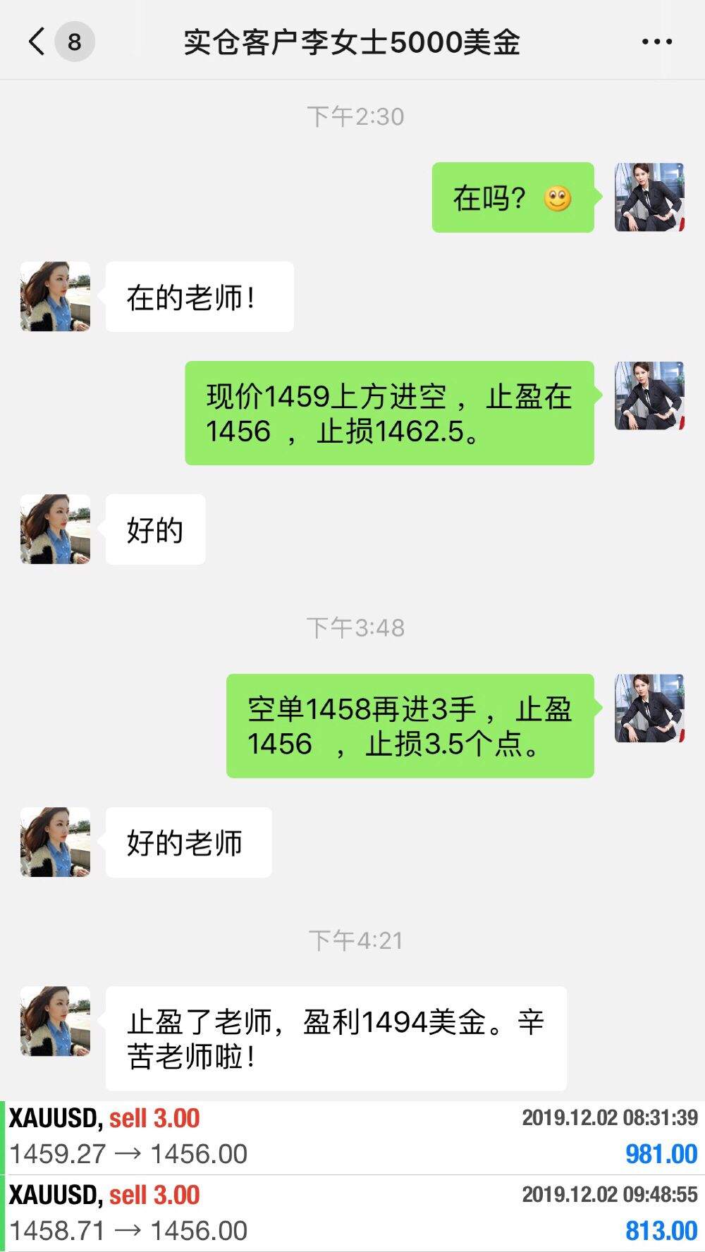 徐雅卉:12.3午间行情解析，欧盘黄金原油直接多！