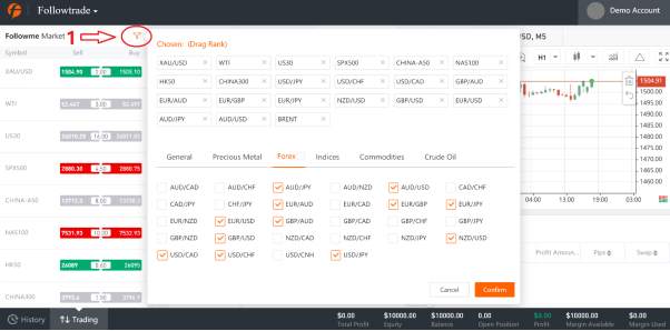 Giới thiệu về tài khoản Demo và chức năng giao dịch