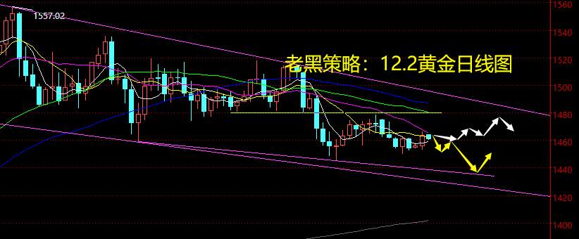 老黑策略：12.2黄金分析策略