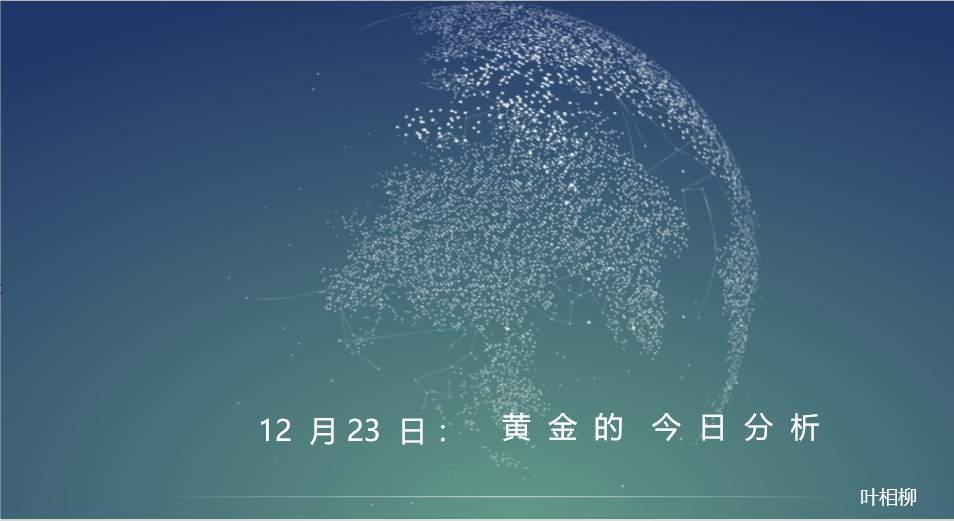 叶相柳：黄金早上冲高，你对这一周的黄金有信心么