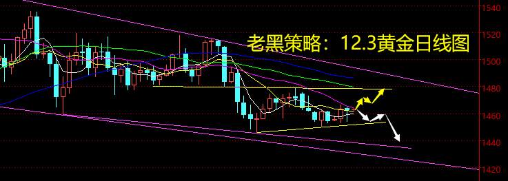 老黑策略：12.3黄金分析策略