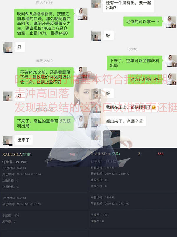 夏钧姗：12.11黄金晚间走势分析，晚间应该如何去布局