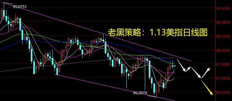 老黑策略：1.13外汇分析策略