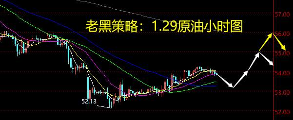 老黑策略：1.29晚盘原油分析策略