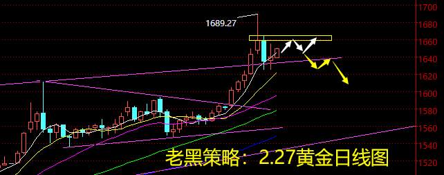 老黑策略：2.27黄金分析策略