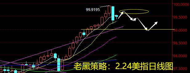 老黑策略：2.24外汇分析策略