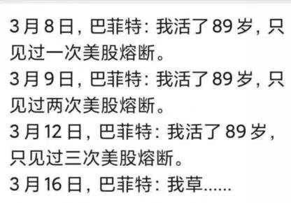 全球资产暴跌！美股本月第三次熔断！避险资产也失效了…唯富时A50看到希望！