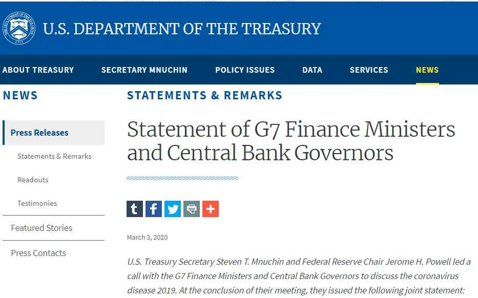 超重磅突发！美联储意外降息50个基点，2020年还将进行更多次降息！美股盘中巨震，G7也有重磅发声