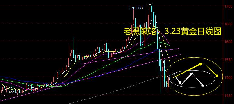 老黑策略：3.23黄金分析策略