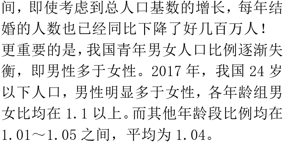 我国男女人口结构正在改变，一个特殊的时代来临