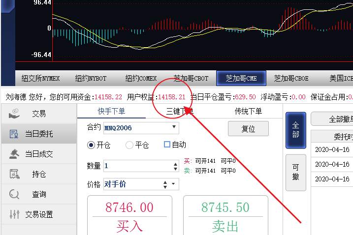 期货账户满月啦!盈利41.58%
