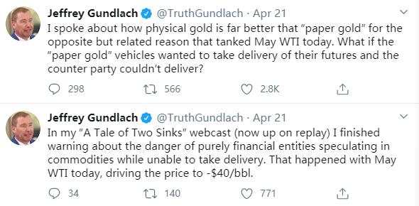 当心！纸原油“灰飞烟灭”，纸黄金还有多远？