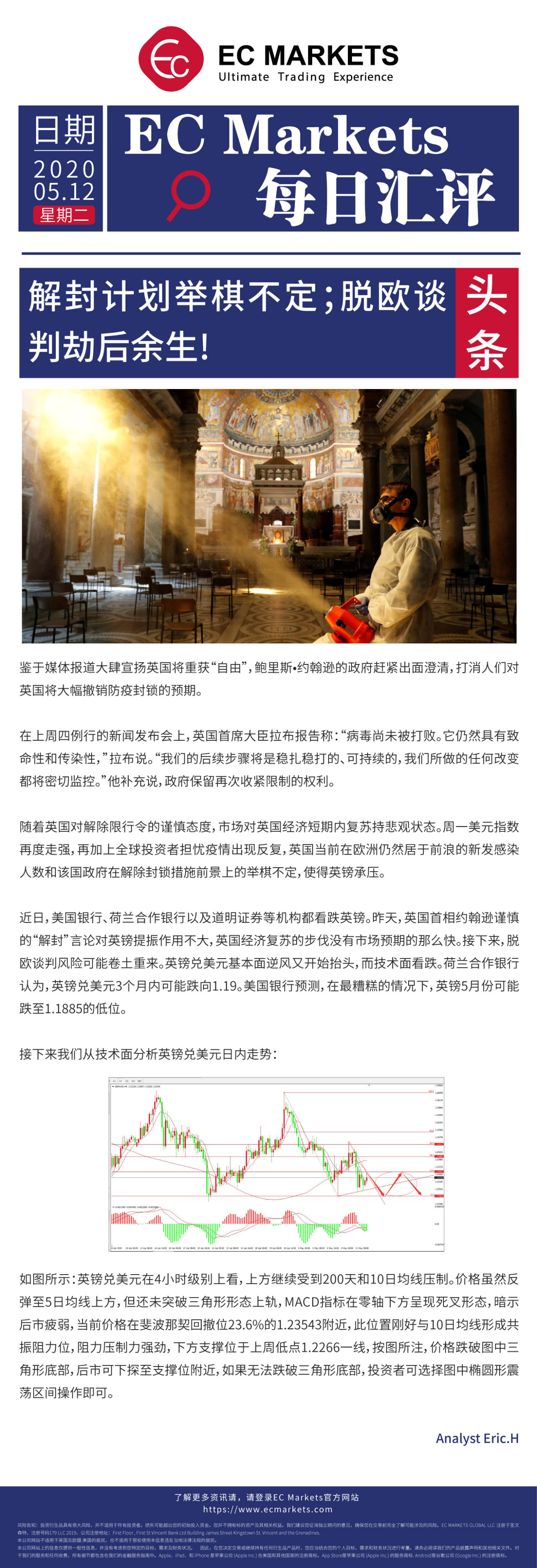 【EC Markets】解封计划举棋不定；脱欧谈判劫后余生！