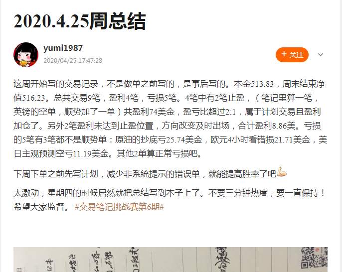 【交易笔记挑战赛第6期】您订的提醒服务到了!
