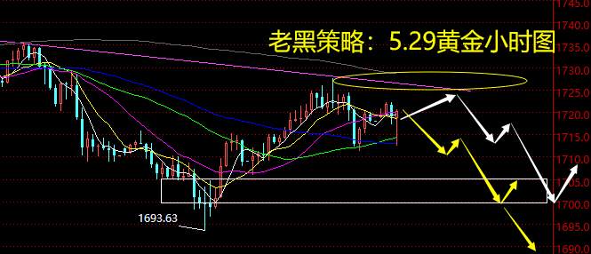 老黑策略：5.29黄金分析策略