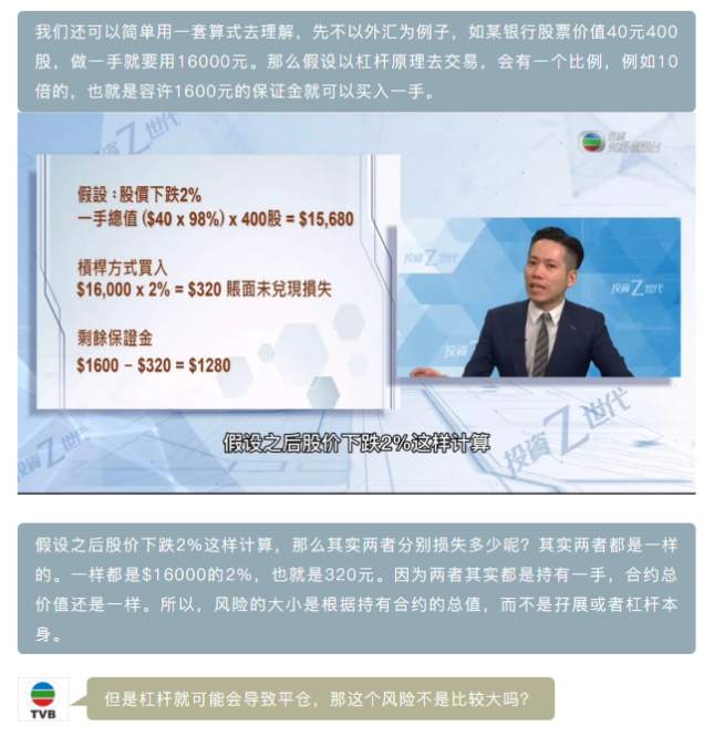 第三期TVB《投资Z世代》：杠杆与风险