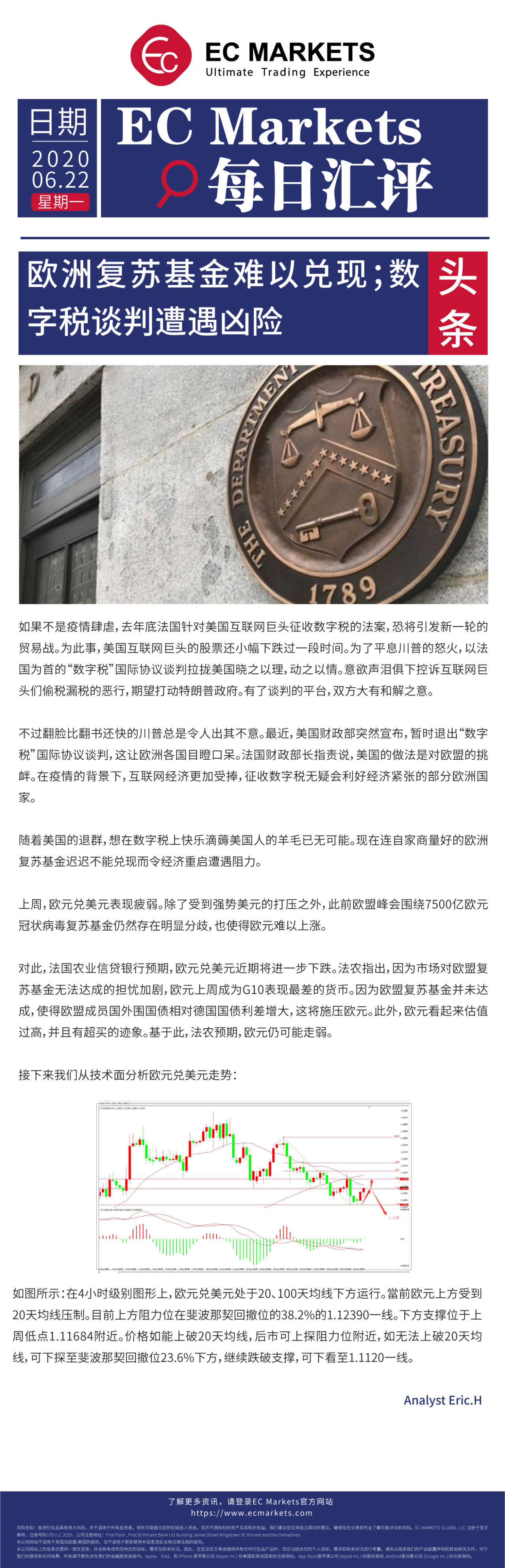 【EC Markets】欧洲复苏基金难以兑现;数字税谈判遭遇凶险!