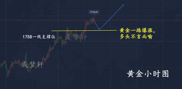 梦轩6.24隔夜黄金为何暴涨？多头创10年新高！早间如何布局