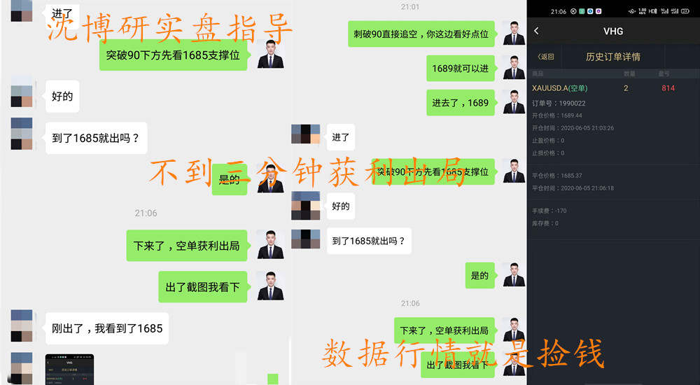 沈博研：非农数据公布空单大获全胜，而你多单被套？限时免费解套！