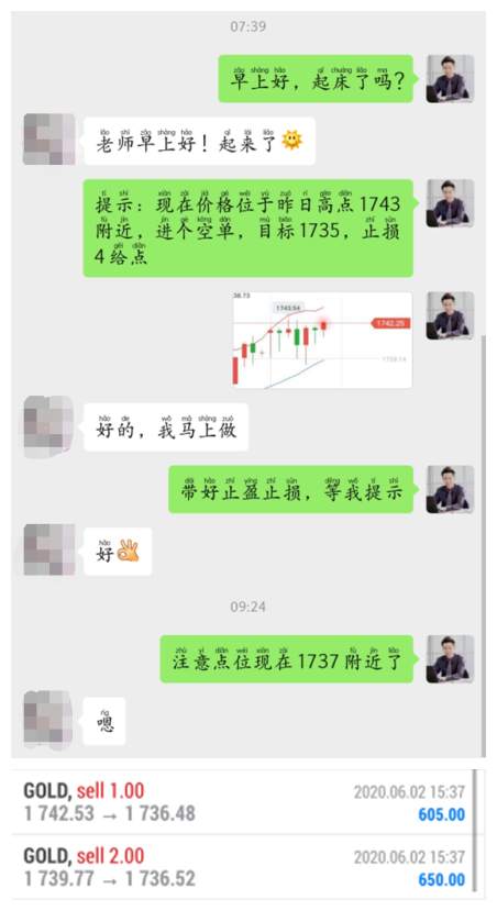 德浩点金：6.2黄金美盘解析及今日交易复盘做单记录