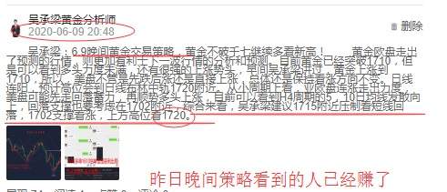 吴承梁：6.10美国爆发种族主义争端，黄金市场获得阻力