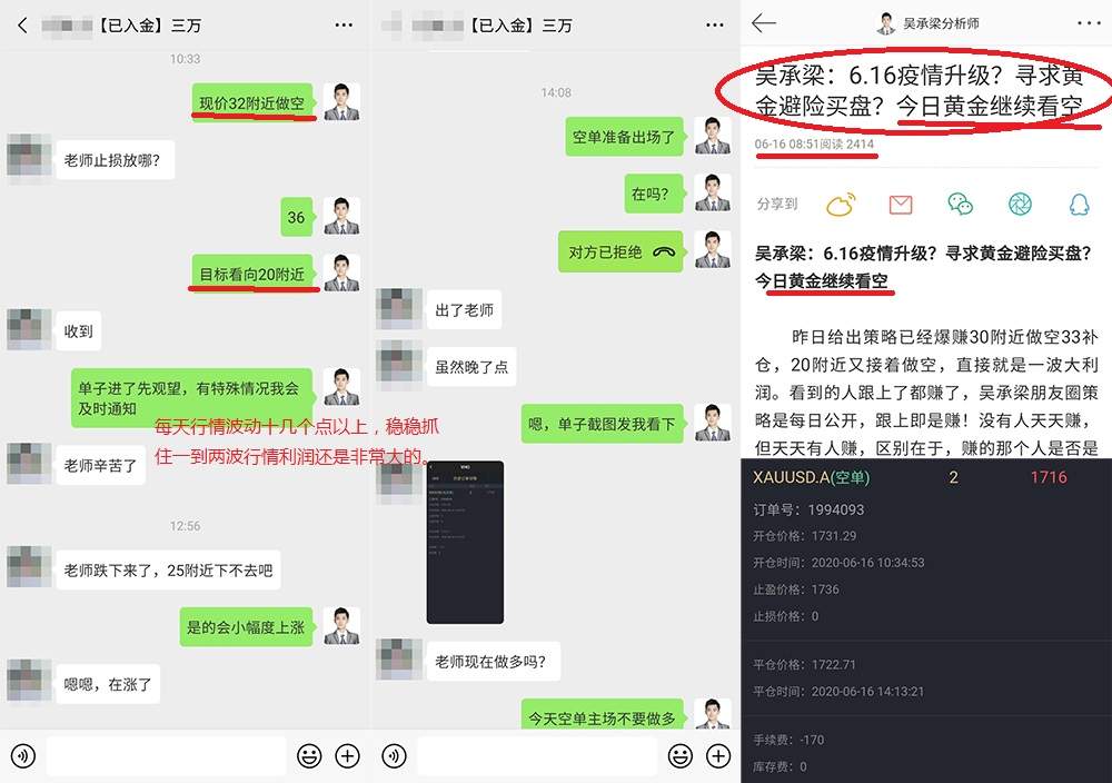吴承梁：6.16美联储大胆激进！小心黄金再突变，坚持看空不变