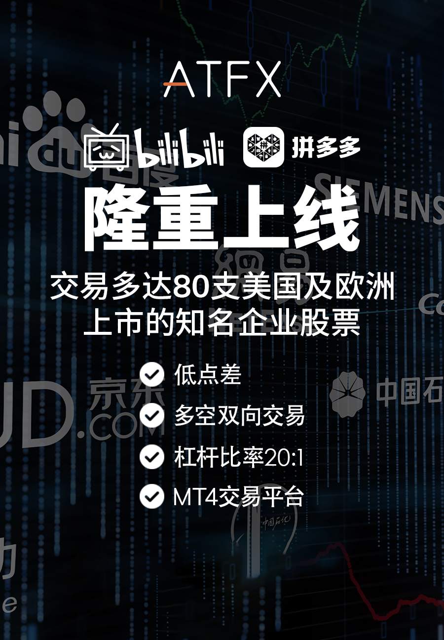 ATFX深耕中概股投资新品，bilibili X拼多多“双料王者”齐上线