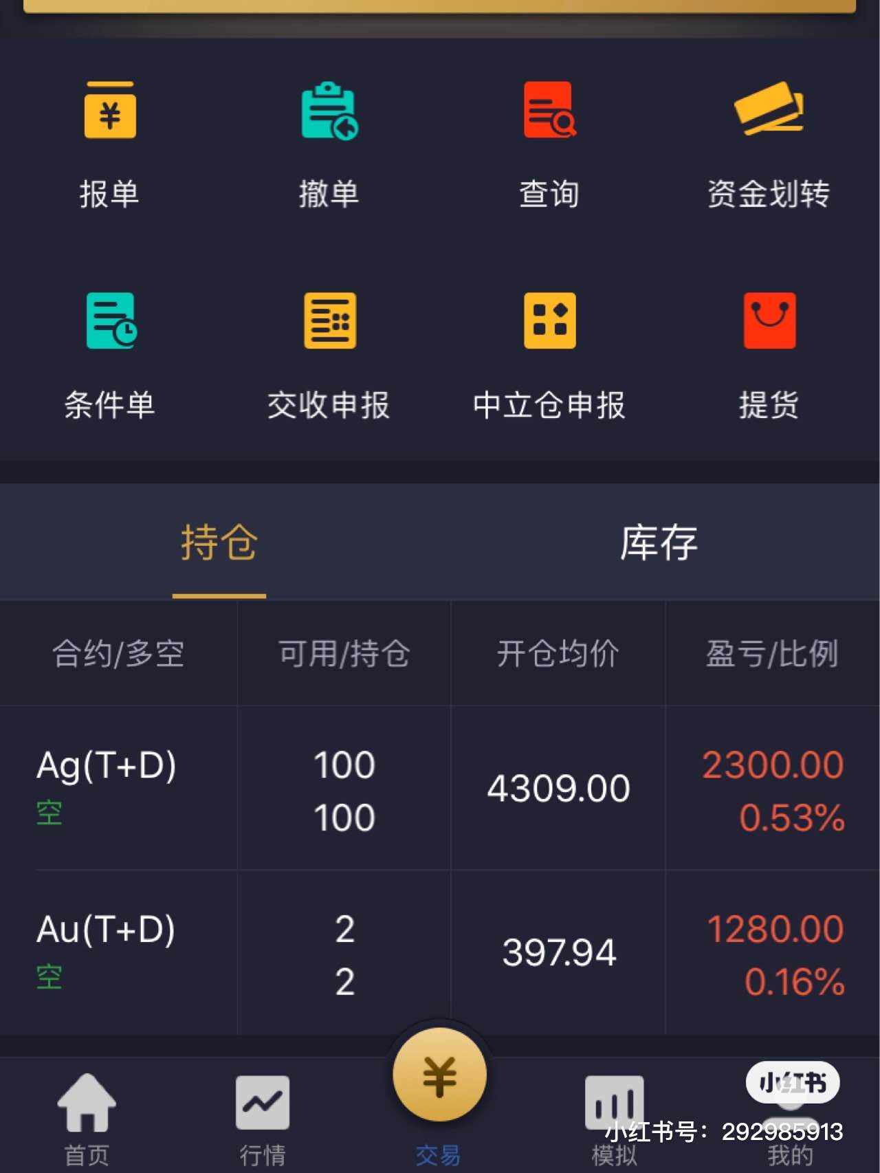 6月29日金银交易日记