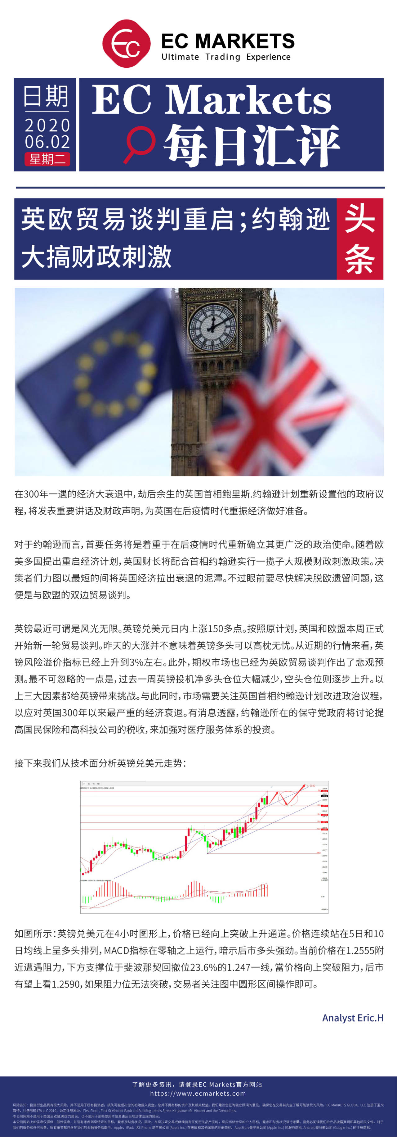 【EC Markets】英欧贸易谈判重启；约翰逊大搞财政刺激